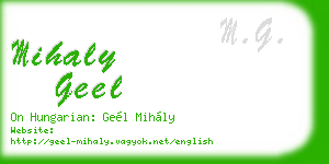 mihaly geel business card